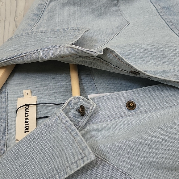 Taylor Stitch The Western Shirt in Washed Selvage Men's Size Medium 40 N… - Picture 7 of 14